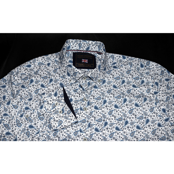 Guide London Premium Range Stretch Fabric Men's Long Sleeve Shirt Size Medium - Picture 2 of 8